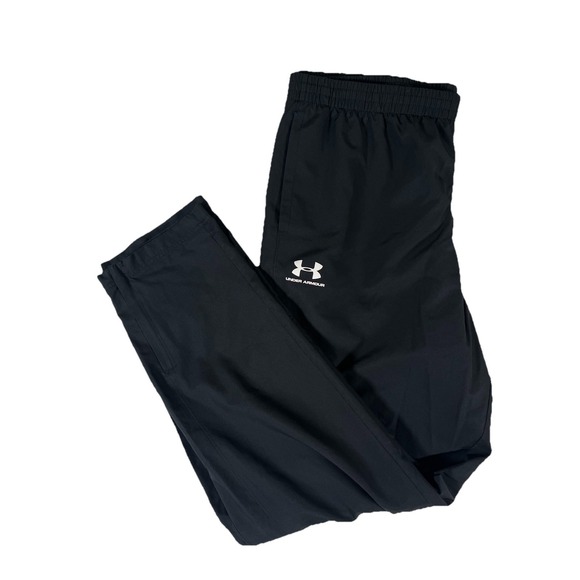 Under Armour Vital Woven Pants Mesh Lined Black Loose Fit Tapered Leg XXL Tall - Picture 1 of 11